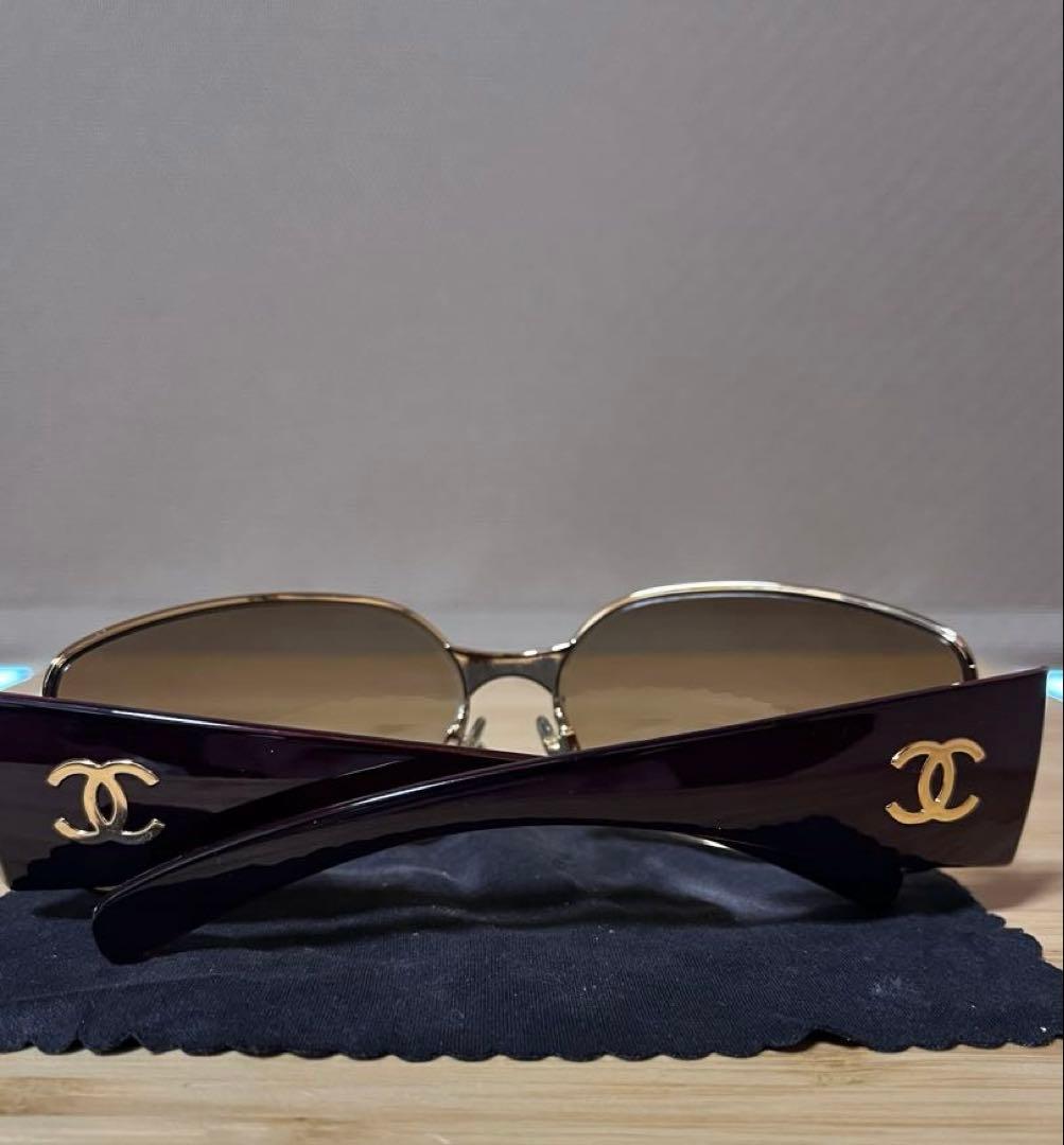 CHANEL シャネル 4115 C299/13 サングラス　ゴールド　メタル