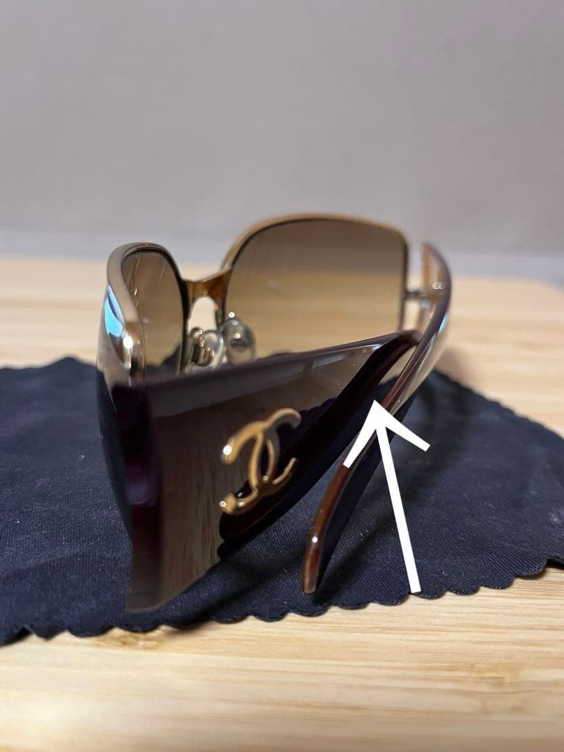 CHANEL シャネル 4115 C299/13 サングラス　ゴールド　メタル