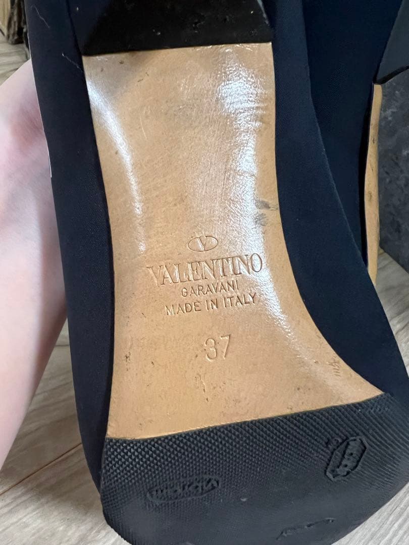 VALENTINO ブラック ブーツ 37
