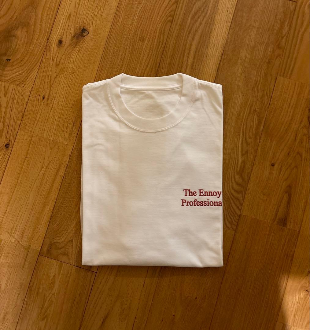 ENNOY Professional Logo Tシャツ White Red