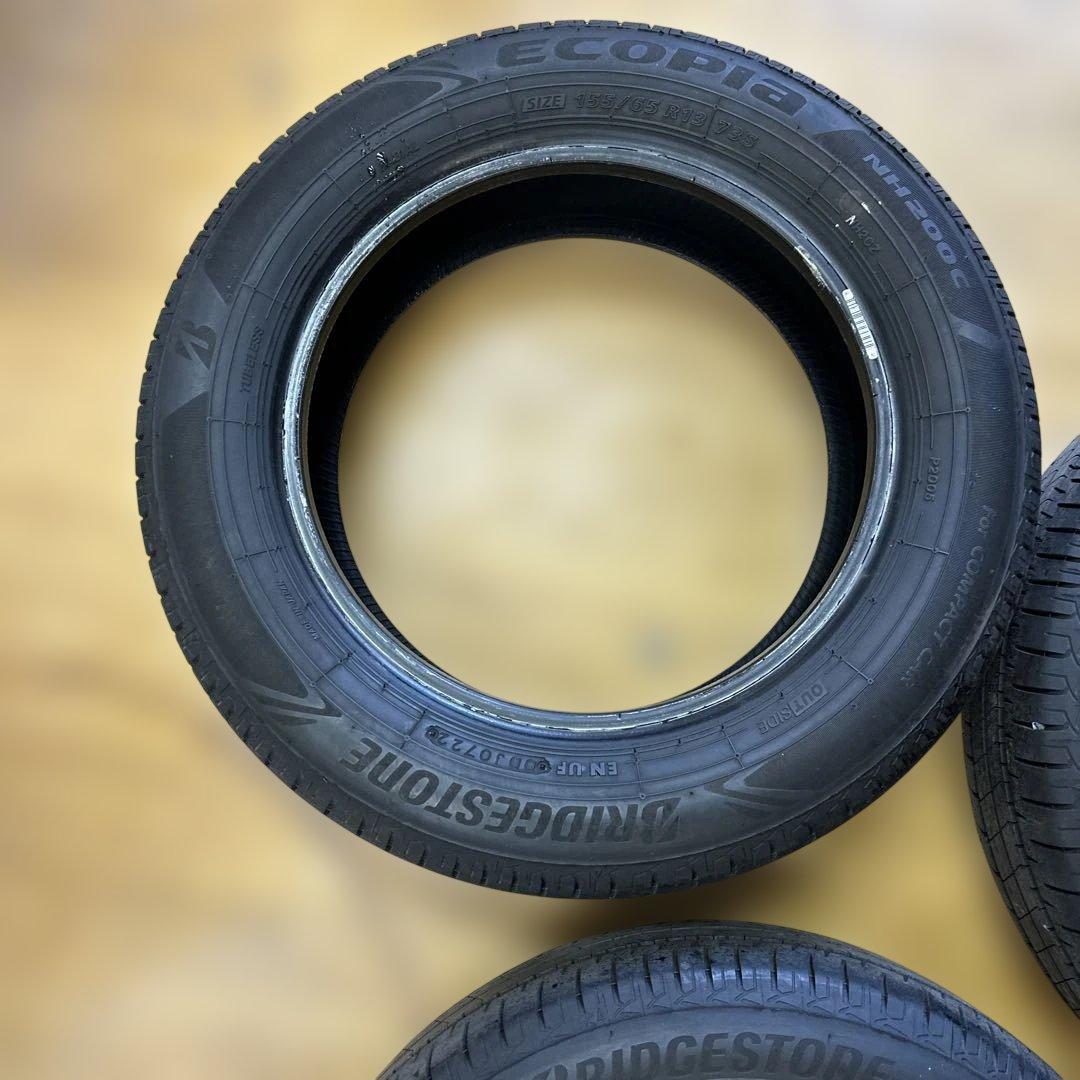 ブリヂストン　155/65R13 夏用タイヤ　2022年　4本(49)