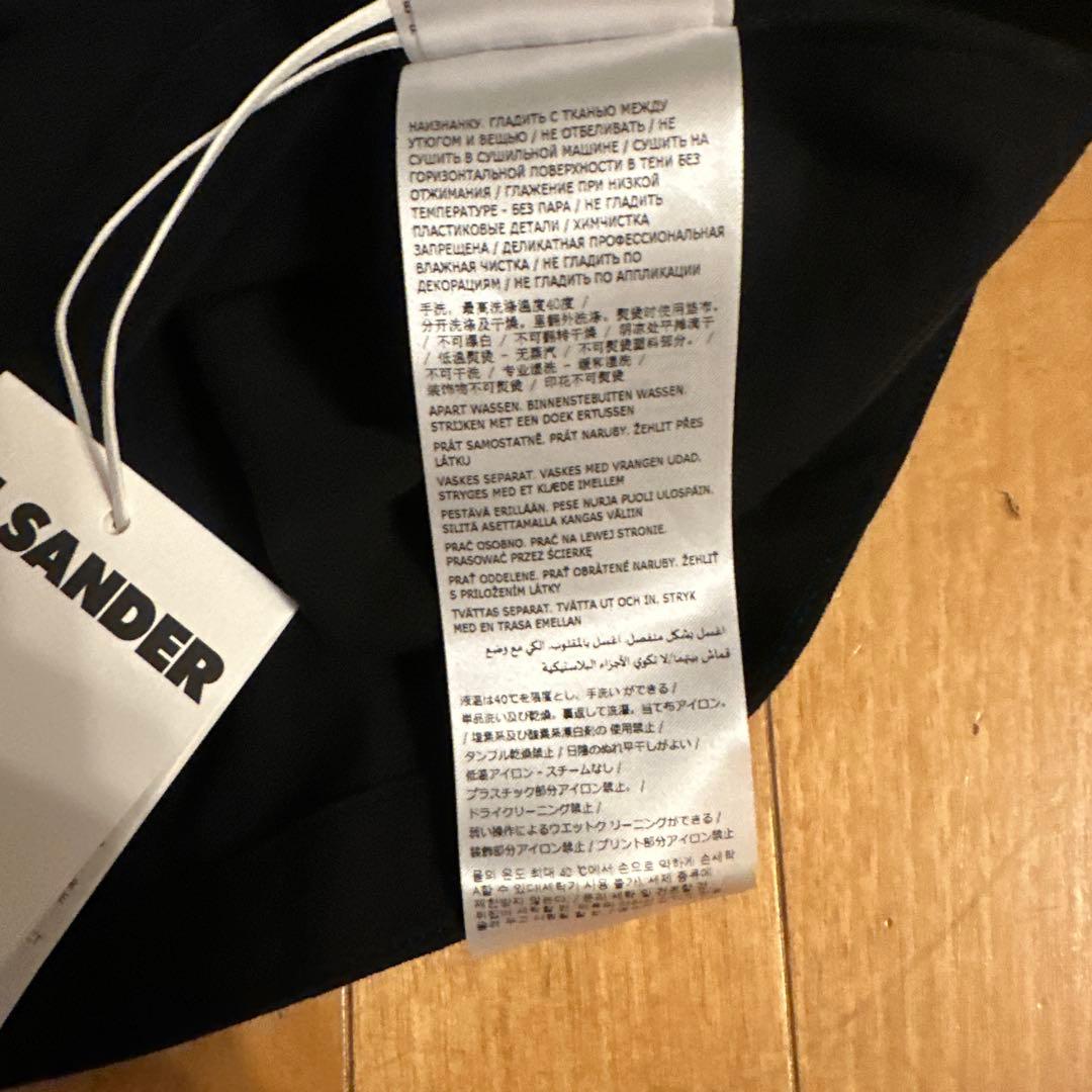 JIL SANDER ブラック ロングスリーブ Tシャツ