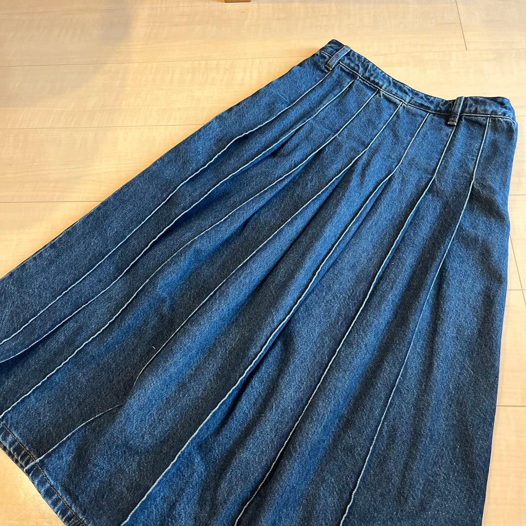 Fano Studios デニムプリーツスカート