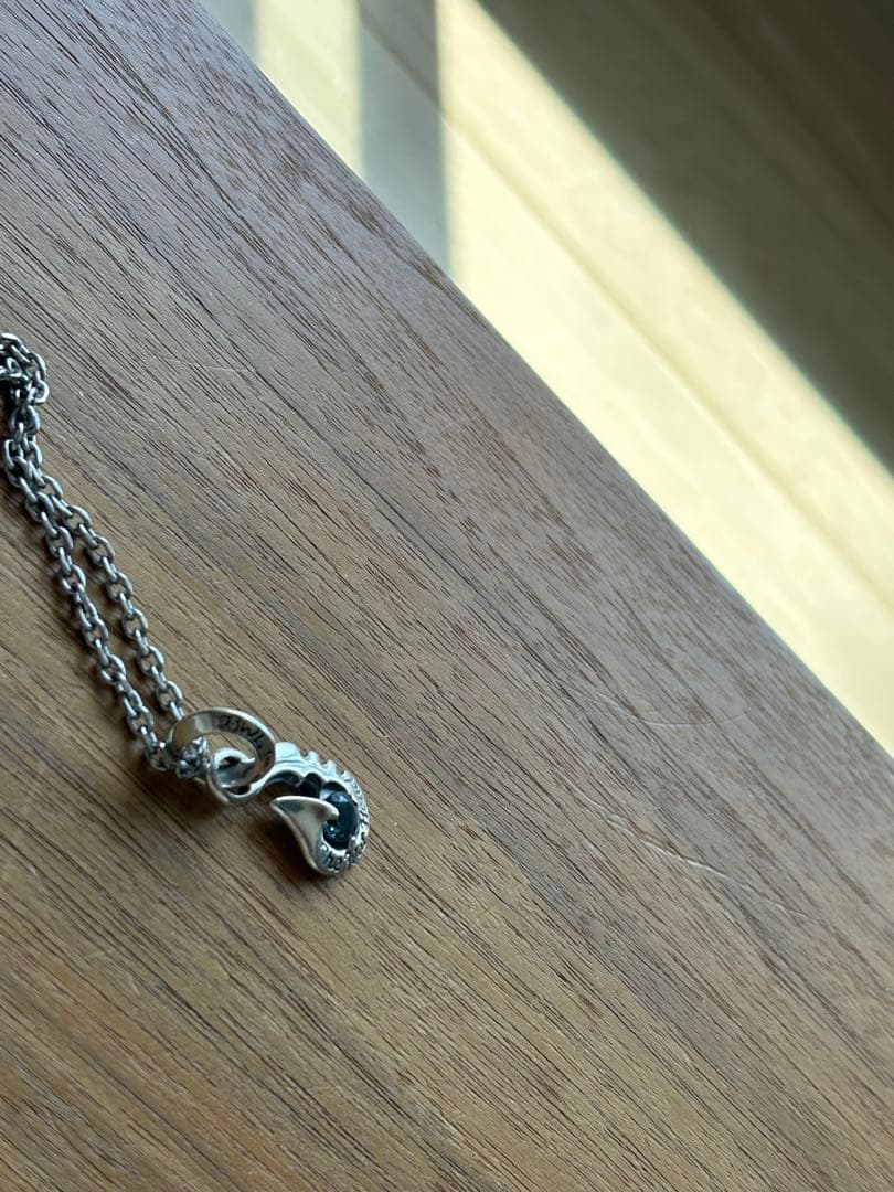 美品BILL WALL LEATHER ストーン付きシルバー ネックレス