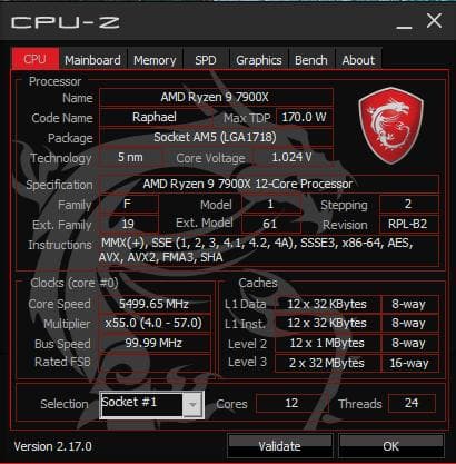 動作確認済 Ryzen 9 7900X BOX