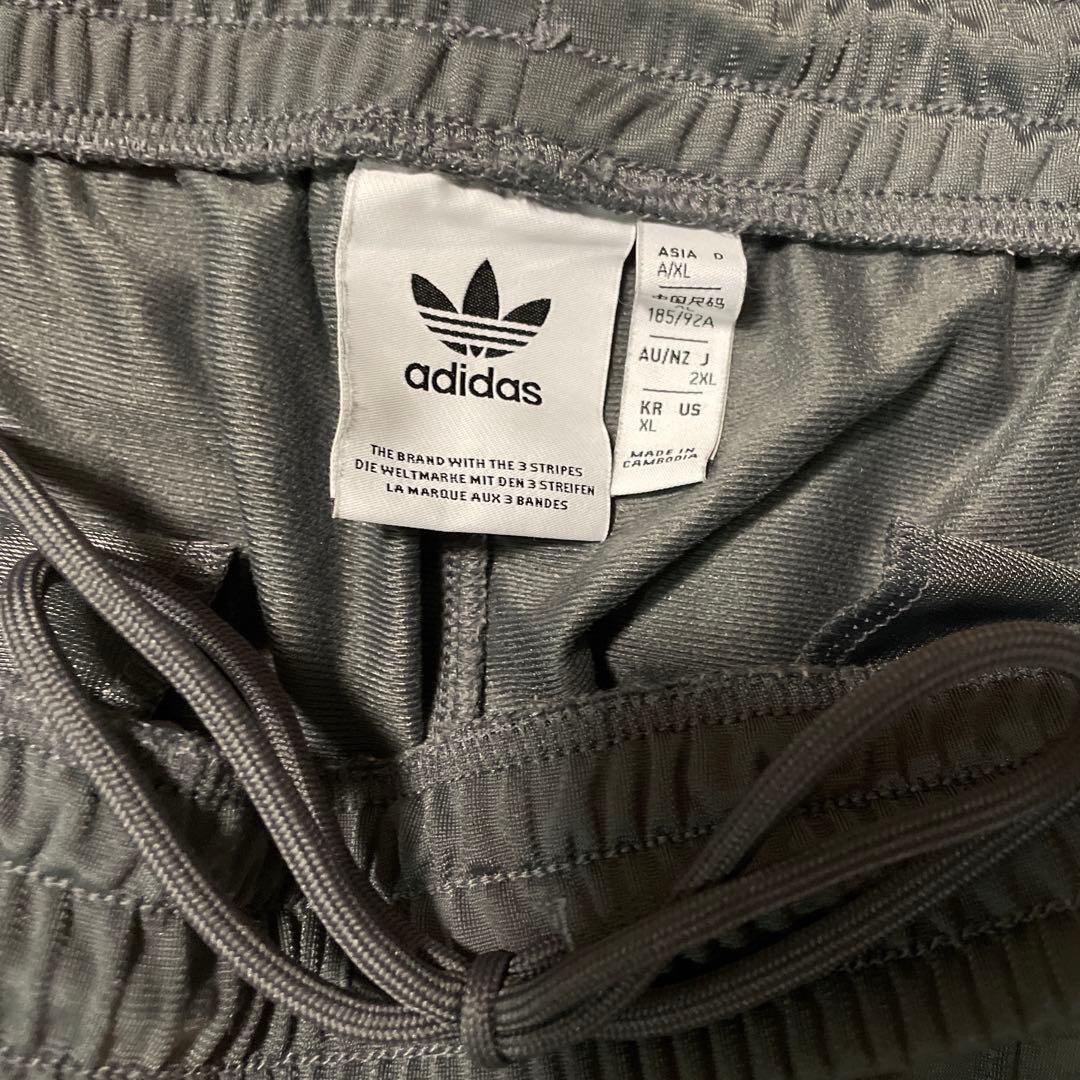 00s adidas ベッケンバウアー ワイドシルエット トラックパンツ グレー