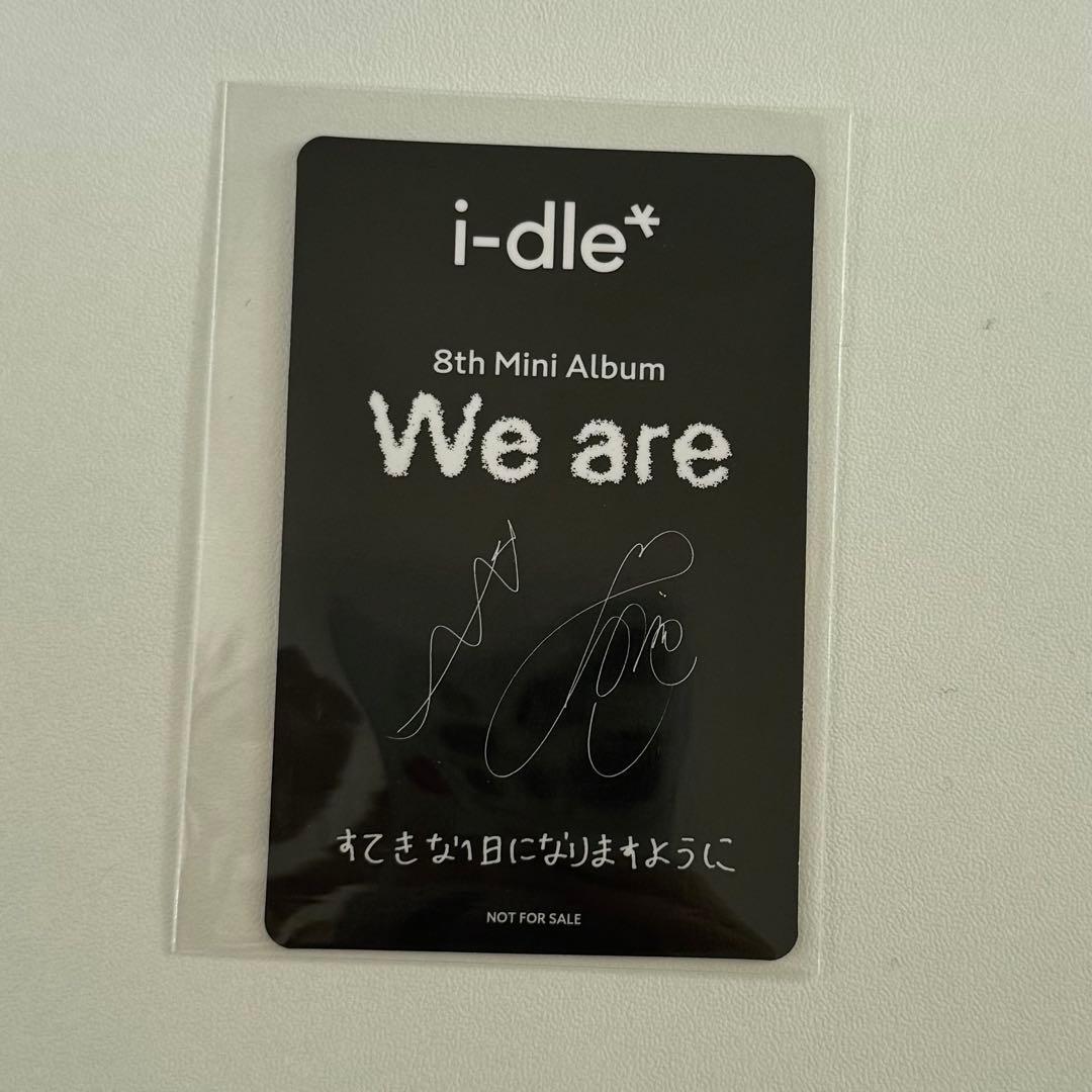 idle ワーナー プリントサイン&メッセージ　トレカ　ミンニ