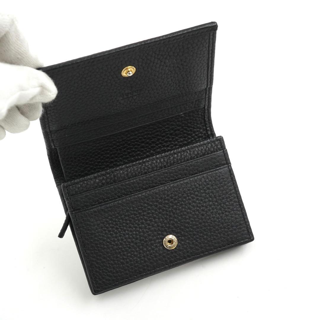 ✨未使用展示品✨　GUCCI ミニ財布　マーモント　GGロゴ 二つ折り　黒色