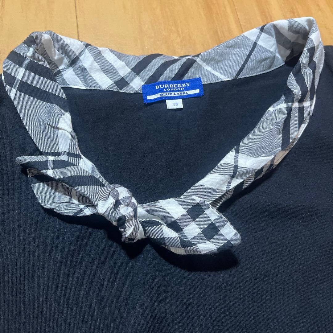 バーバリー BURBERRY リボン タイ カットソー 38