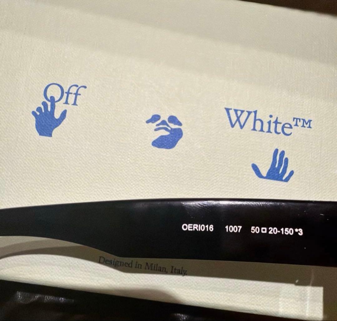 off-white サングラス（オフホワイト） ブラック完全正規品