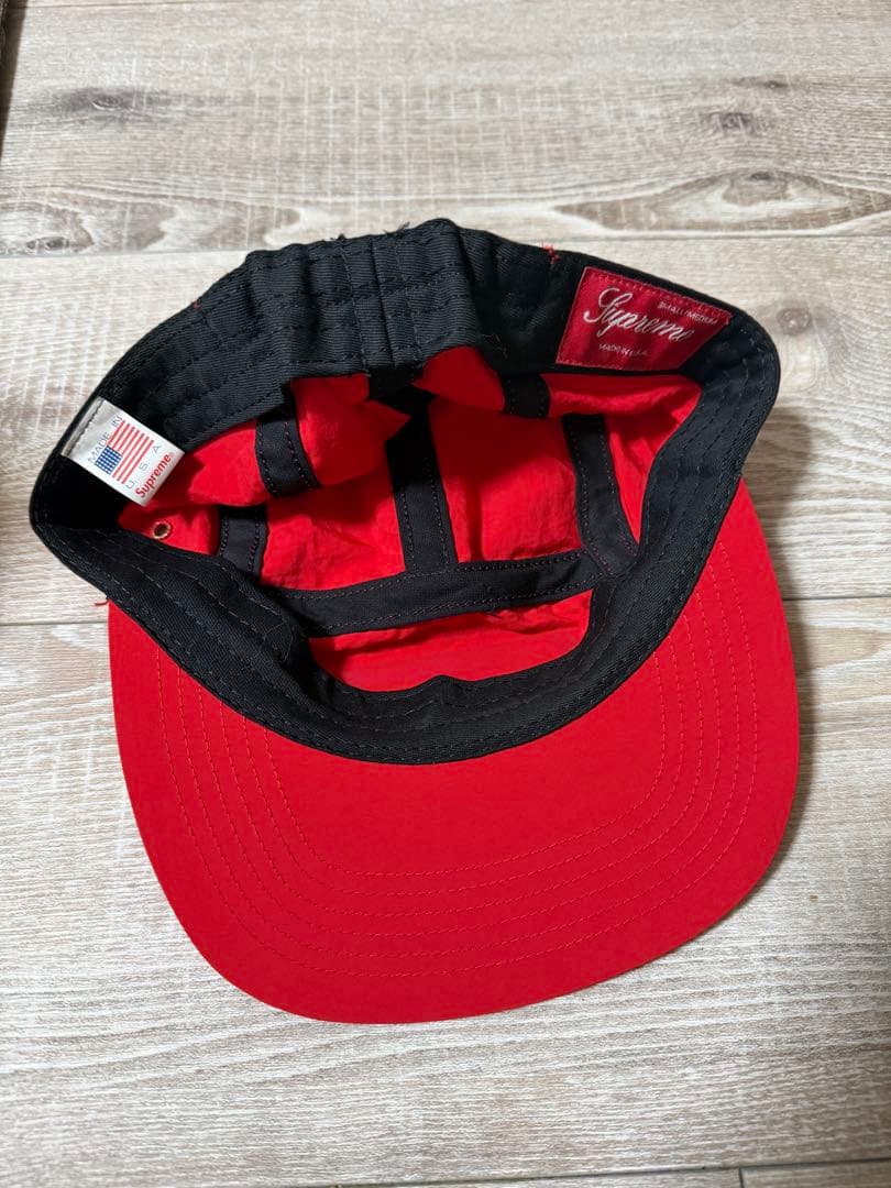 Supreme レッド キャップ ロゴ入り