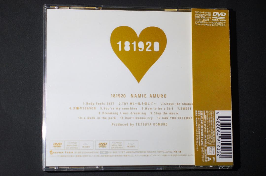 DVD-audio(ハイレゾ) Namie Amuro 181920(帯付き)