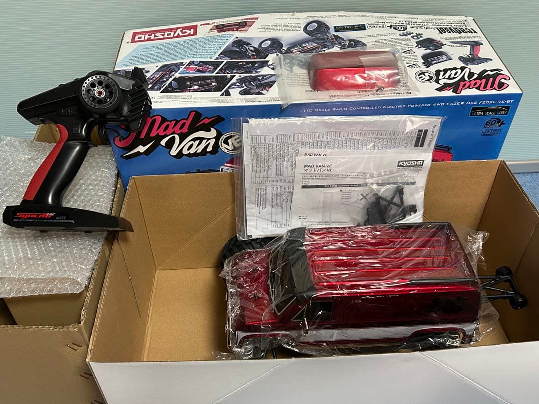 【未使用品】京商 マッドバンVE キャンディレッド 4WD RTR ブラシレス