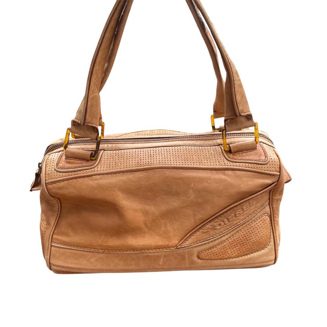 バッグ DIESEL LEATHER MINI BOSTON BAG