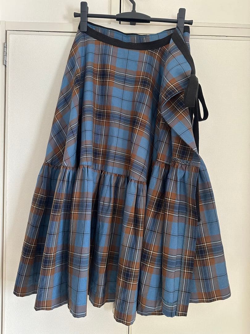 AD2001 JUNYA WATANABE タータンチェック ラップスカート