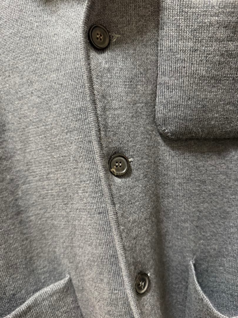 THOM BROWNE NEW YORK 4BAR ニットジャケット（グレー）