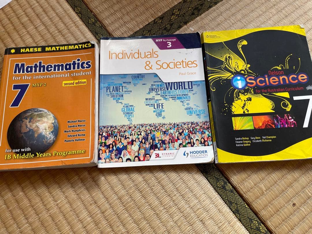 IB 英語教材 英文法 数学 歴史 社会 科学 7冊セット MYP
