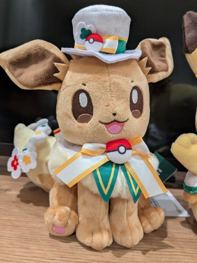 ポケパークカントー限定　ピカチュウ　イーブイ　ぬいぐるみ３体セット