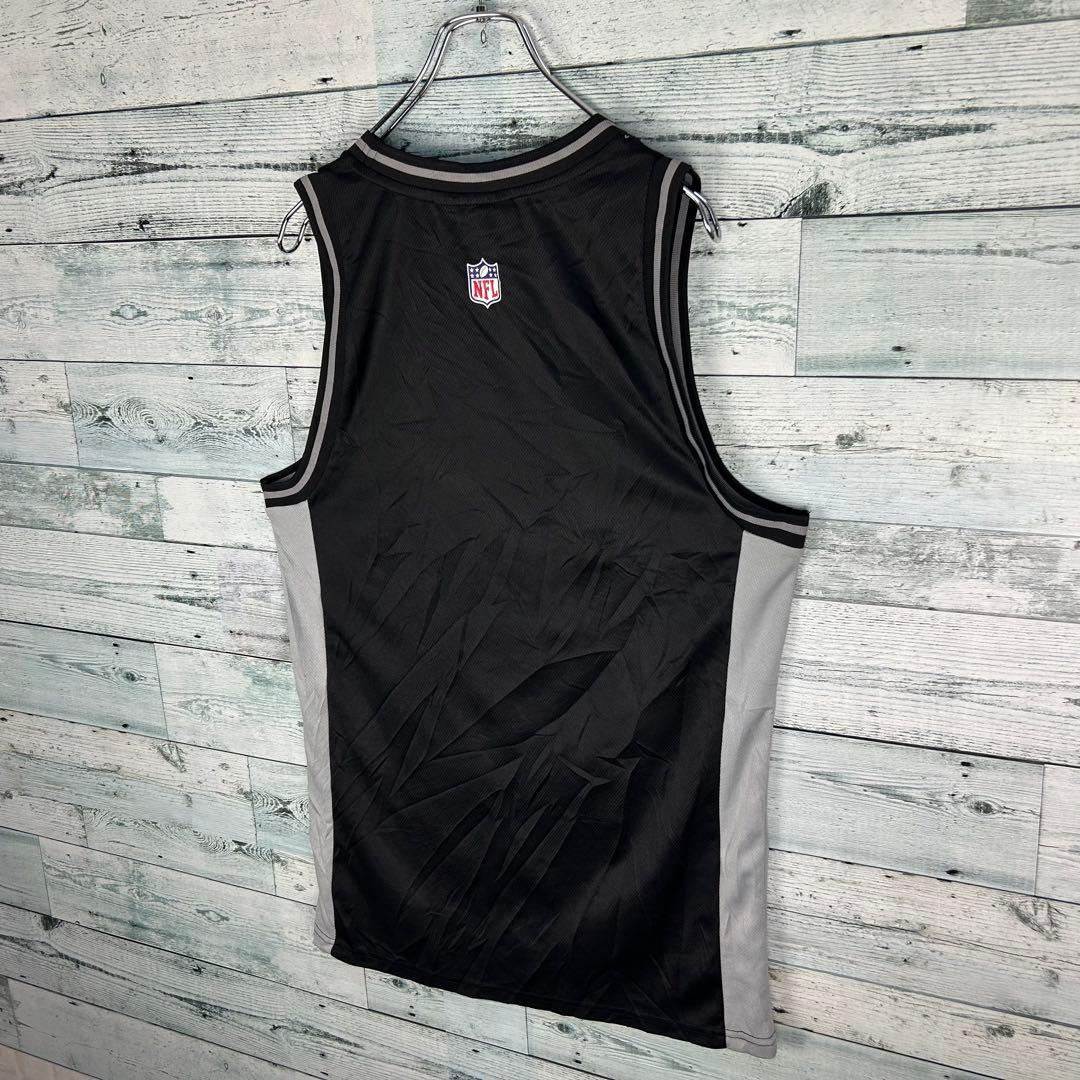 NFL プリントチームロゴ レイダース ゲームシャツ タンクトップ M 5233