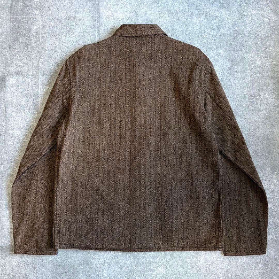 【未使用品】ダブルアールエル WW2 ブラウンストライプ カバーオール