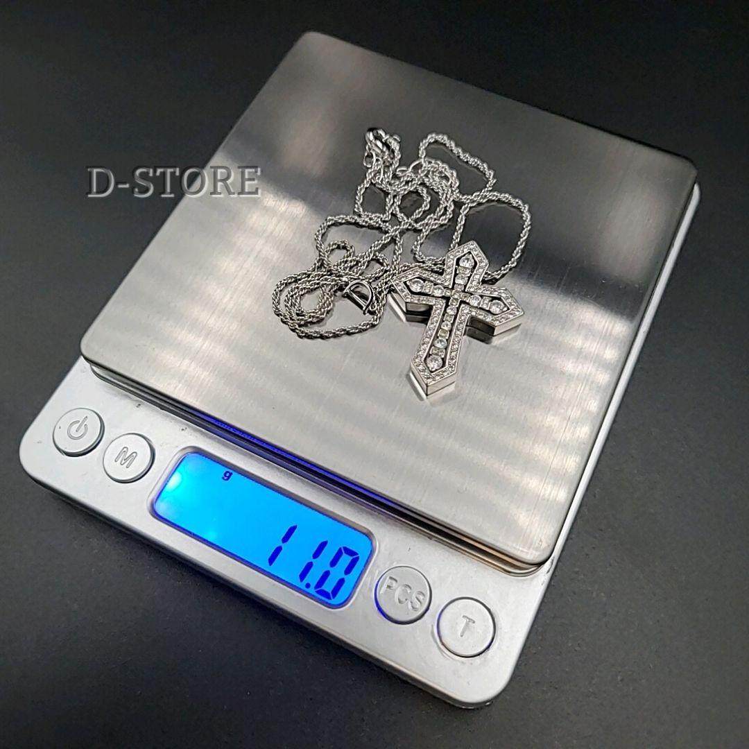 クラウンシルバー Lサイズ ベルエポック ネックレス ダブルクロス ネックレス