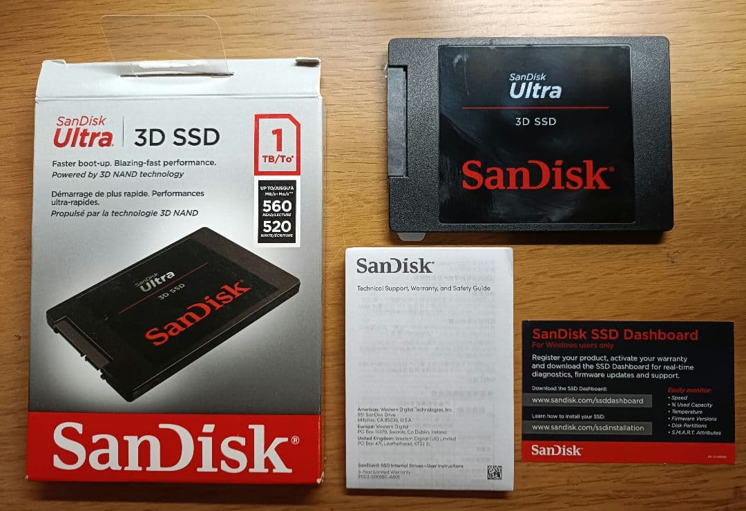 内蔵型SSD SanDisk Ultra3D SSD 1TB SDSSDH3-1T00-G26