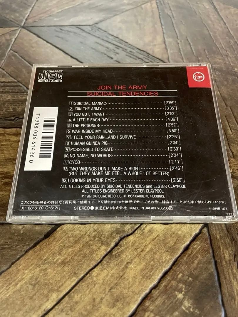 洋楽 SUICIDAL TENDENCIES / JOIN THE ARMY