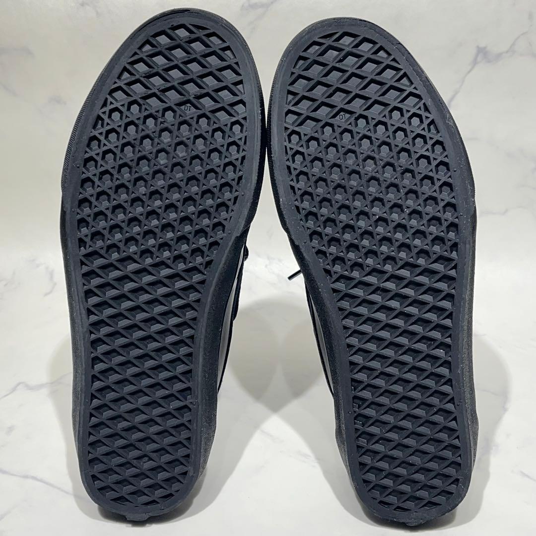 極美品☆VANS 2アイレット 28.5cm 黒 本革 モカシン デッキシューズ