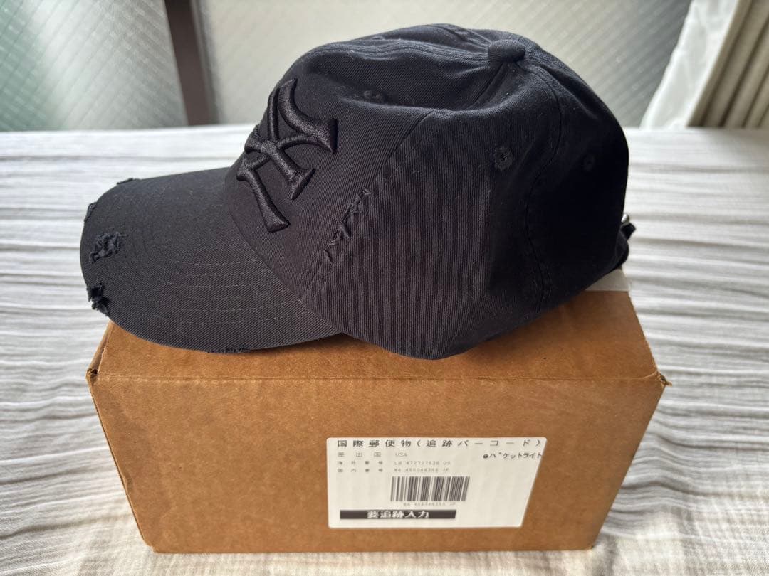 帽子 oMA DESIGN STUDIOS NY NY DISTRESSED HAT