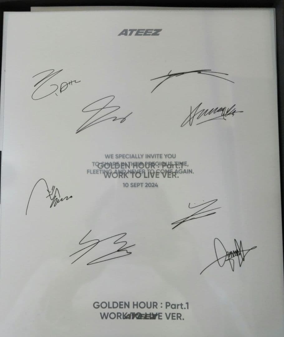 ATEEZ GOLDEN HOUR WORK TO LIVE VER.トレカ付き