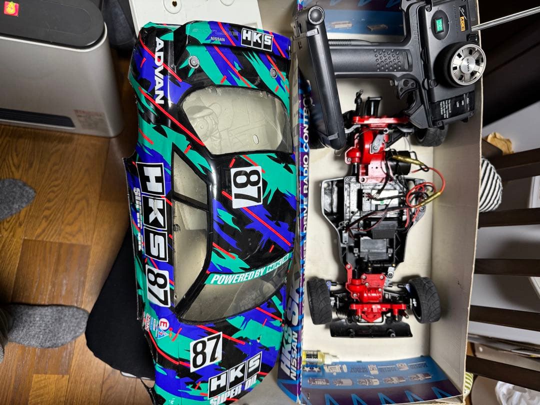 ラジコン　プロポサーボ　スカイライン　バッテリー7.2V ドリフト　セット