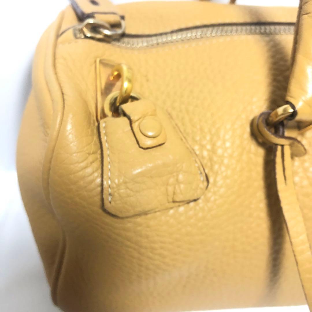 PRADA vigntage ハンドバッグ ミニボストン レザー カデナ キー