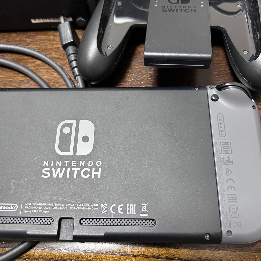 Nintendo Switch 本体 グレー (箱無し)(画面カバー付)