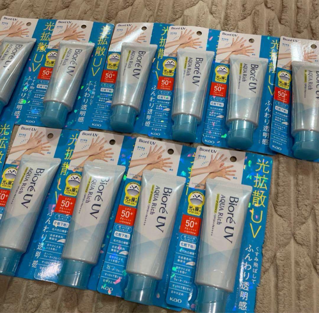 ビオレUV　アクアリッチ　ライトアップエッセンス　70g　日焼け止め11個セット