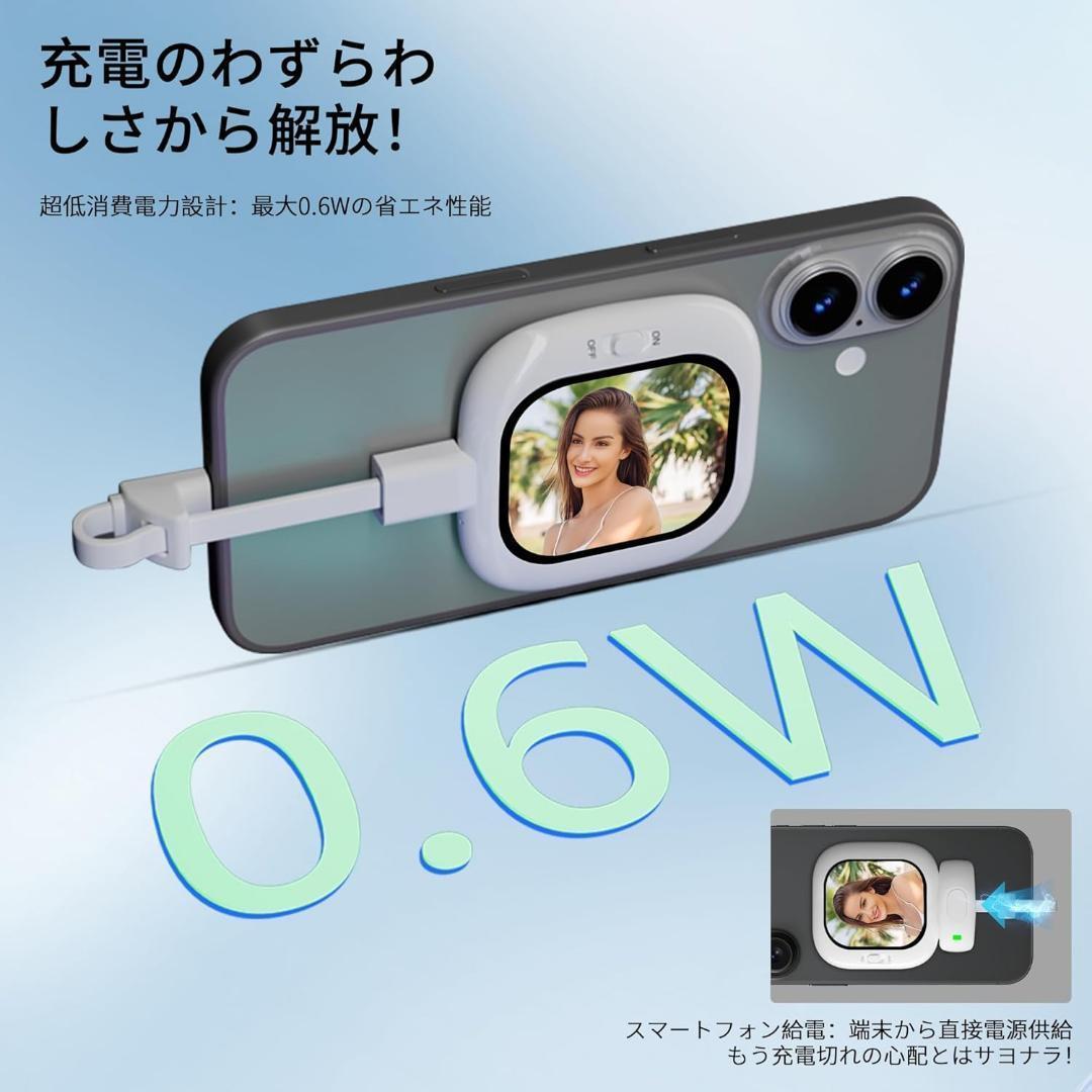 自撮りモニター　iPhone　自撮りスクリーン 超薄型　背面カメラ　インスタ