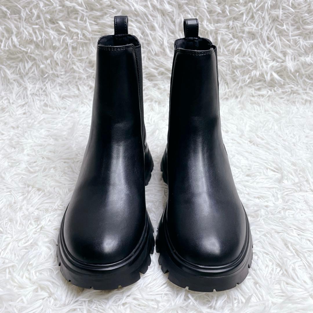 美品✨ beauty&youth サイドゴアブーツ 雨晴兼用 size36 厚底