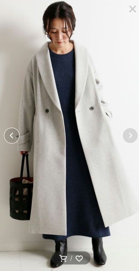 【新品タグ付き】SLOBE IENA  ショールカラー コート SUPER100