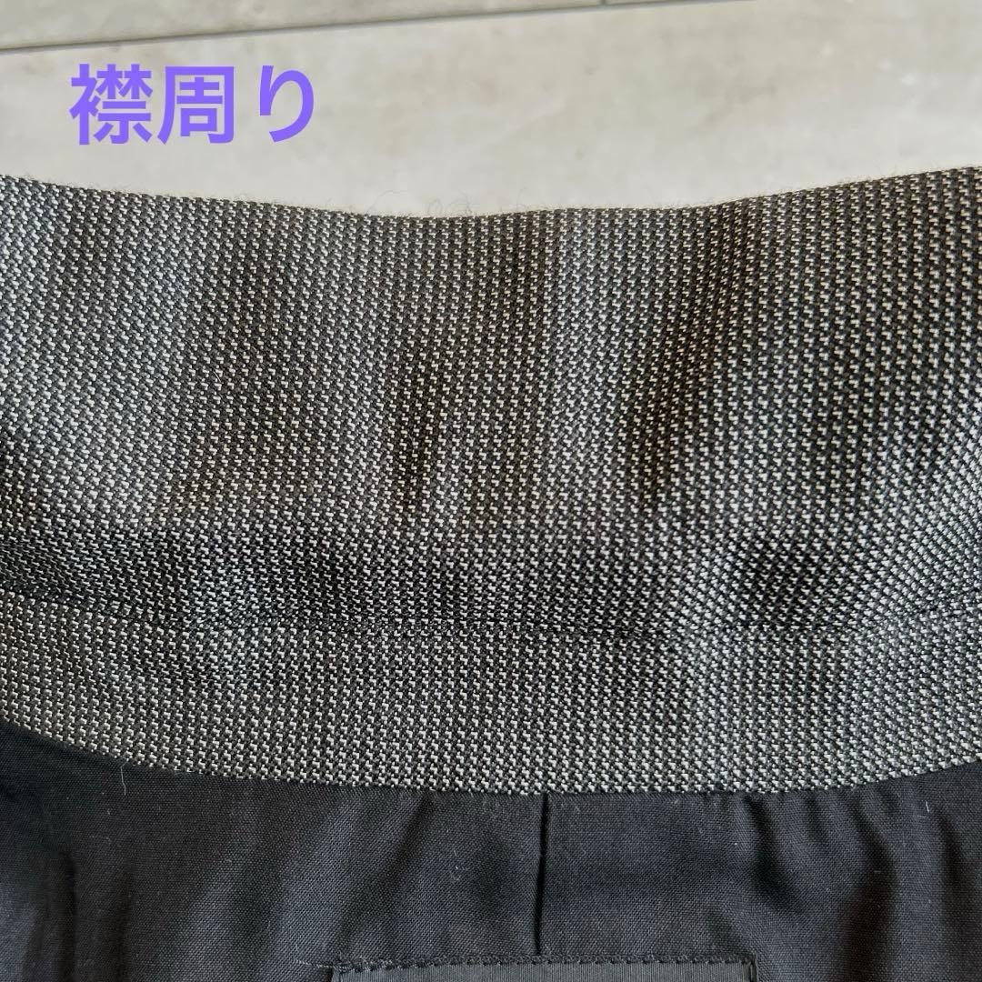 しつけ付き美品ヨシエイナバテーラードジャケット9号M裏地絹100%