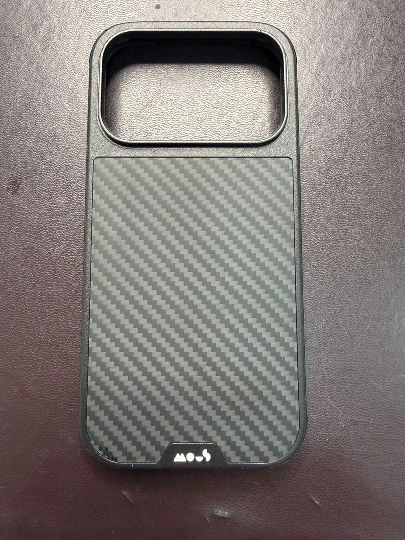 Mous iPhone17proケース カーボン柄 Aramid Fibre