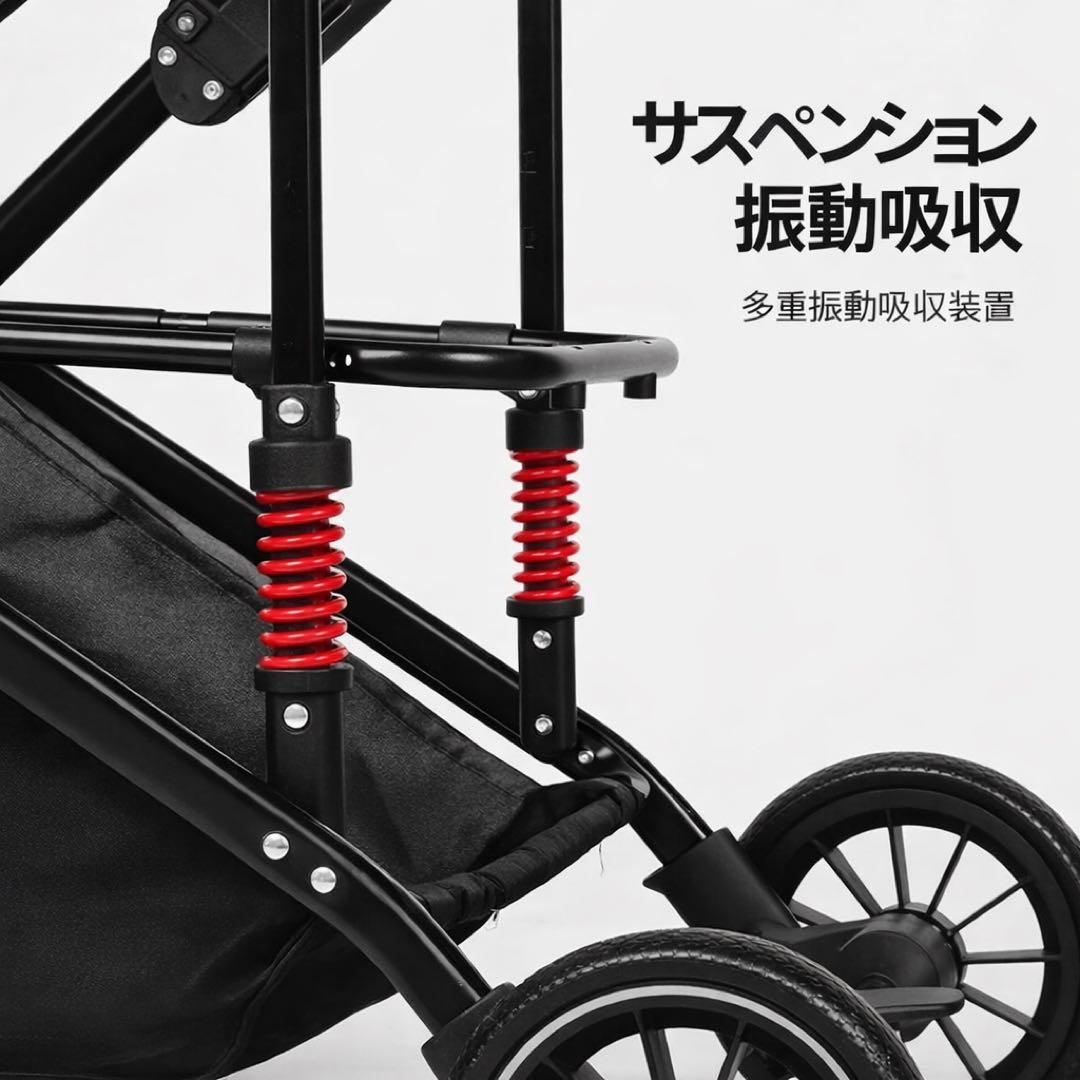 ペットカート 分離式 2WAY 折りたたみ 軽量 サスペンション付き犬猫 バギー
