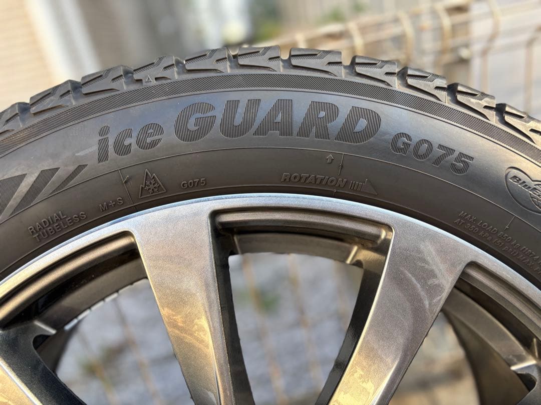 レクサスNX RX対応 スタッドレスホイールセット 235/55R20たのめる便