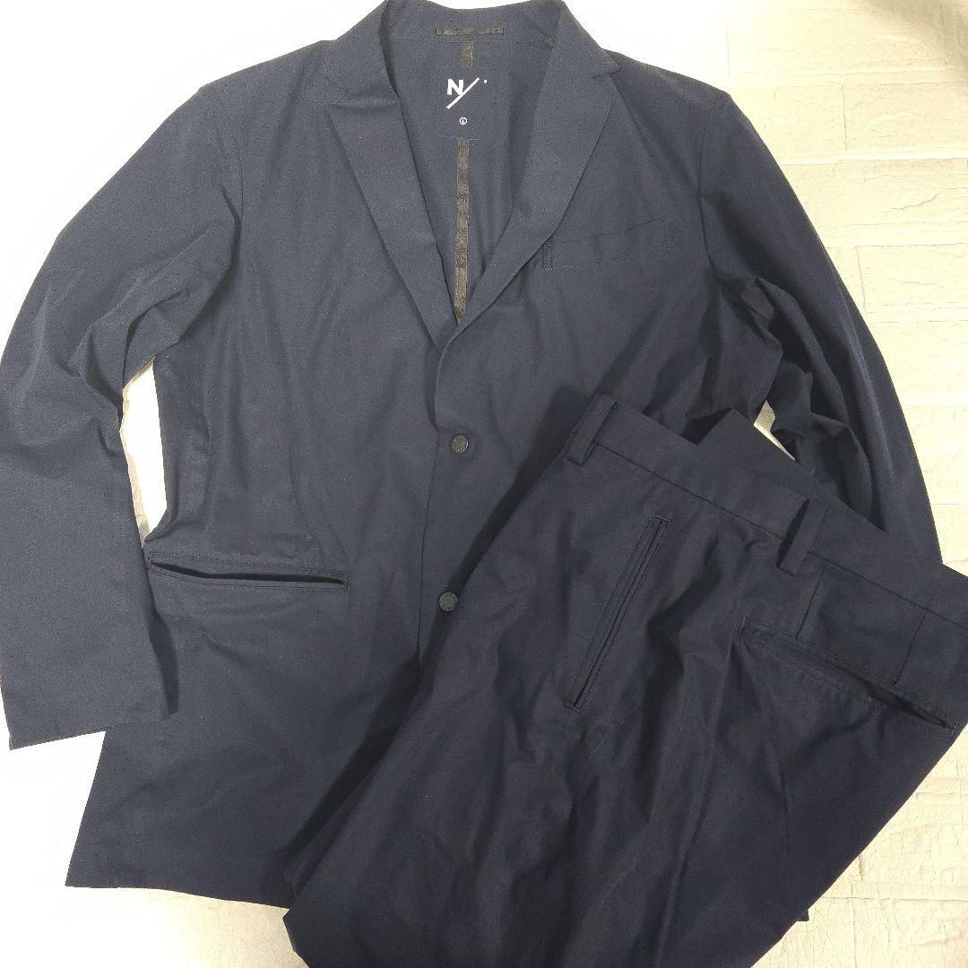 【美品✨】ニュートラルワークス　スーツセットアップ　ネイビー　L