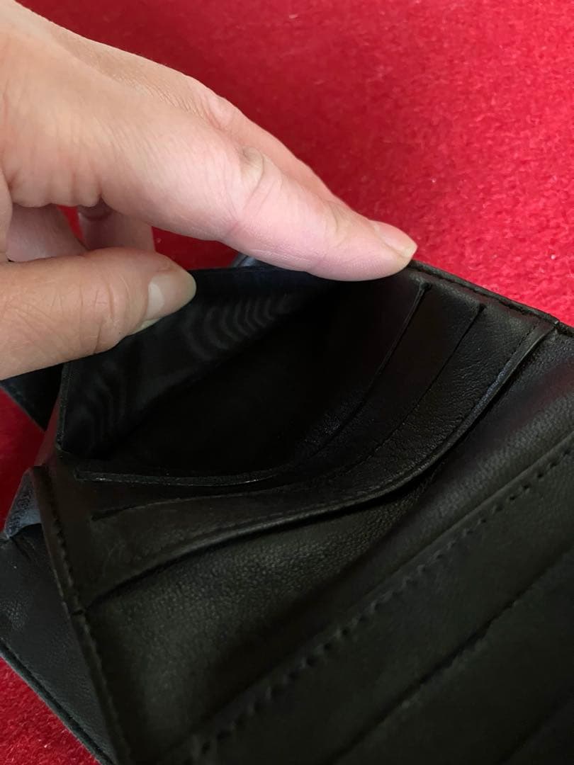 お値引‼︎正規品】CHANEL アイコン ブラック ラムスキンレザー 二つ折り財布