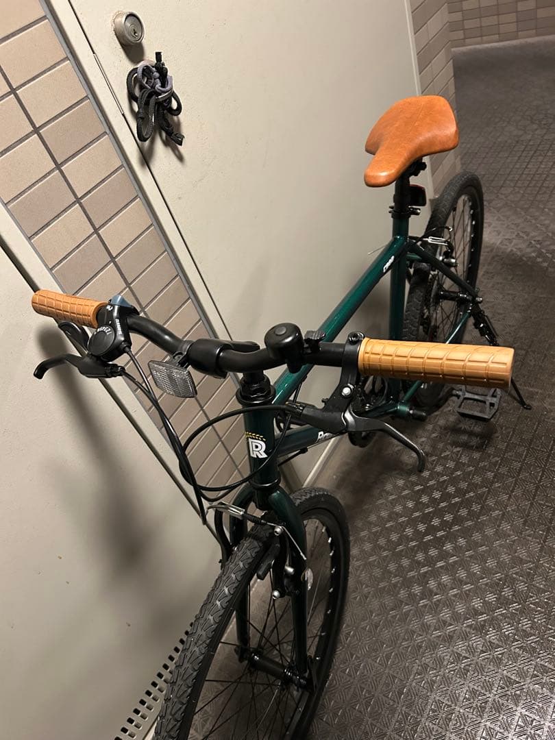 新品　自転車　クロスバイク 緑　24インチ　7段変速　大阪市阿倍野区、受渡し