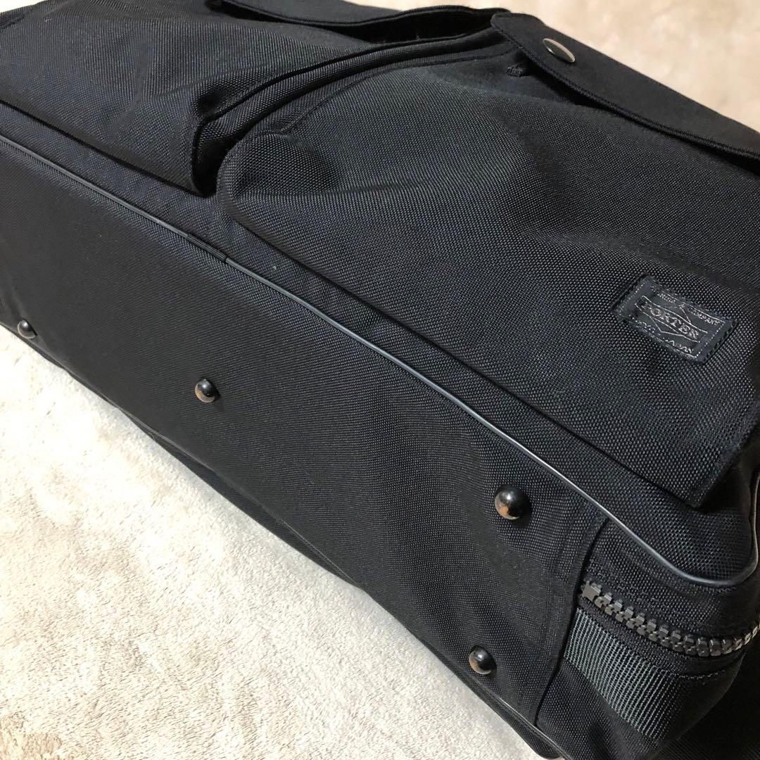 美品　レア　ポーター　アングル 2WAY ダッフルバッグ　ボストンバッグ　黒