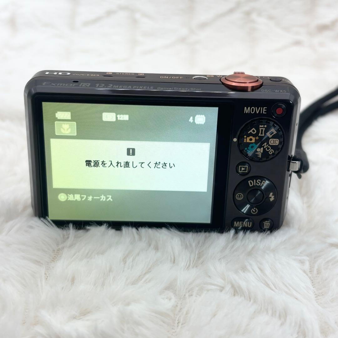 外観美品 SONY Cybe-Shot DSC-WX5 ブラウン 訳あり