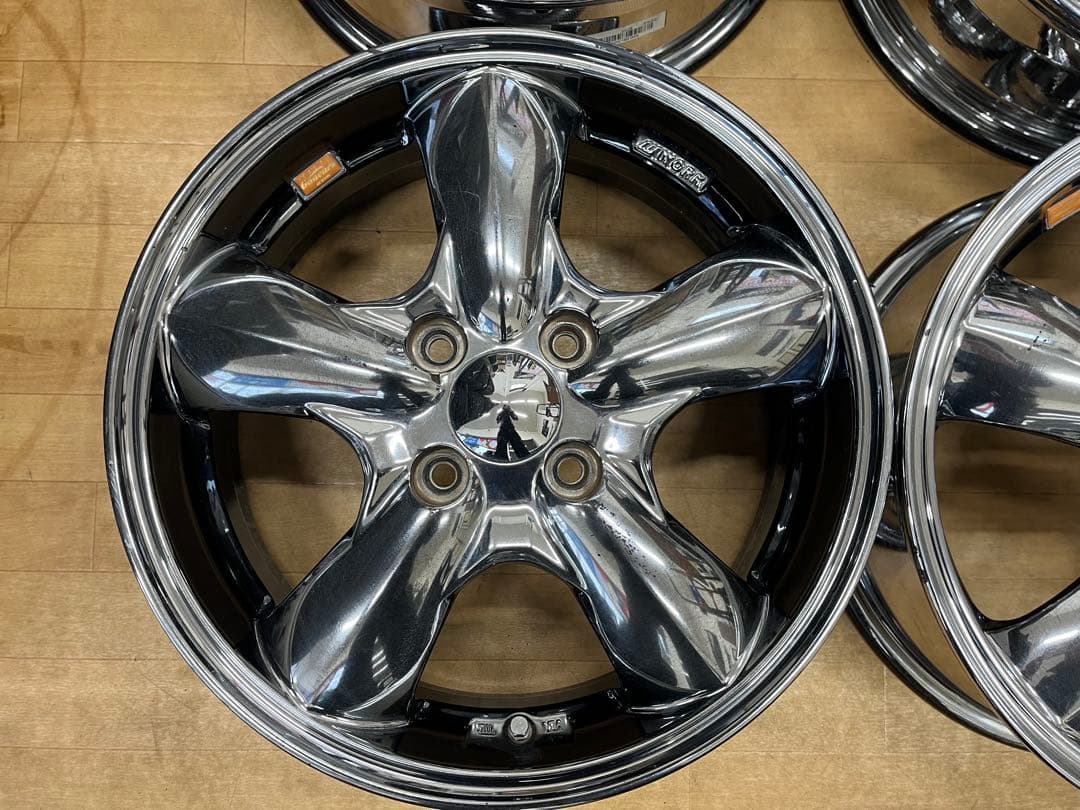 【現品限り】ワーク グッカーズ中古アルミホイール 15インチ4本セット軽自動車