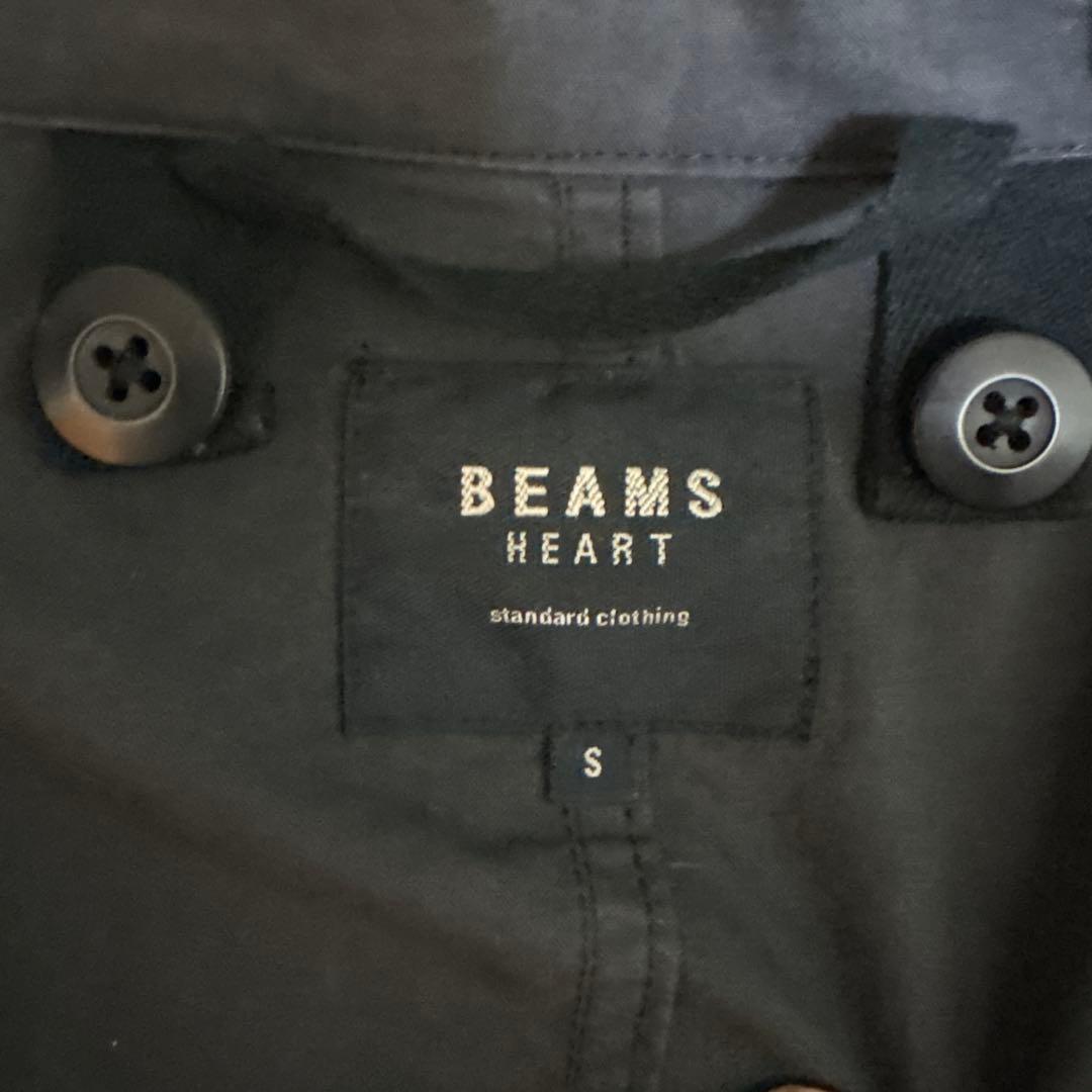 BEAMS HEART グレーモッズコート S
