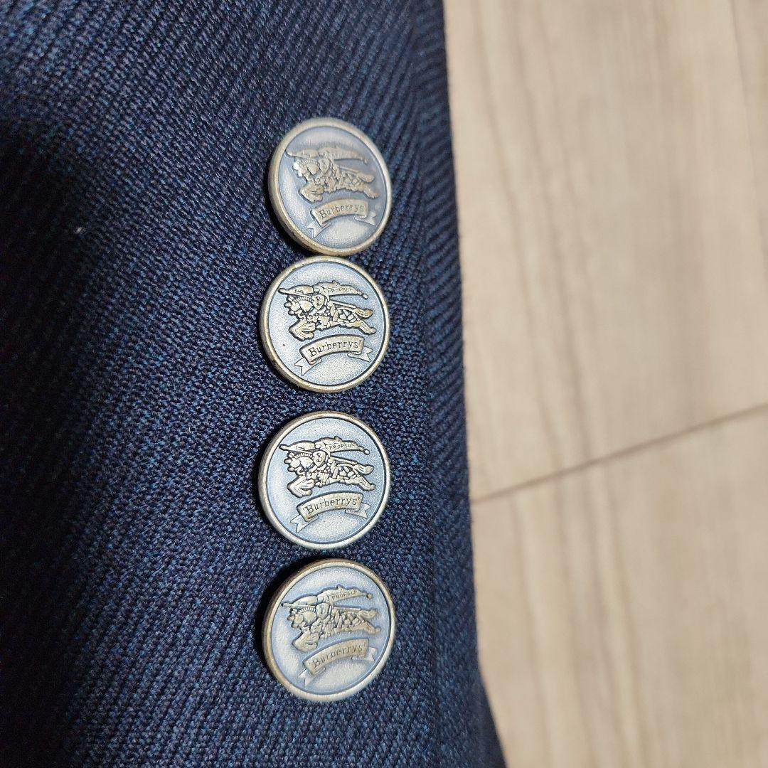 ヴィンテージ　Burberry　ダブルブレストセットアップ　シルバーメタルボタン