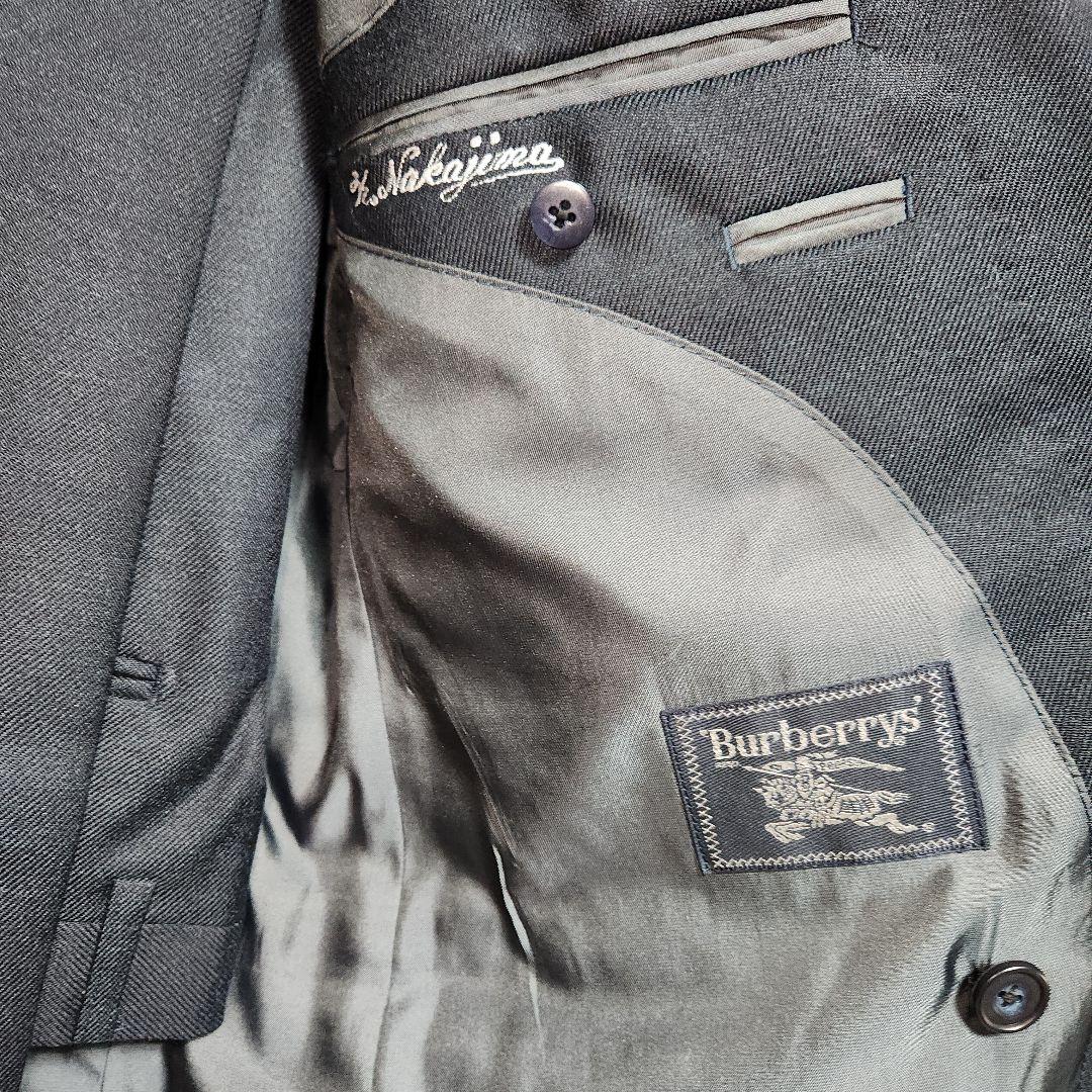 ヴィンテージ　Burberry　ダブルブレストセットアップ　シルバーメタルボタン